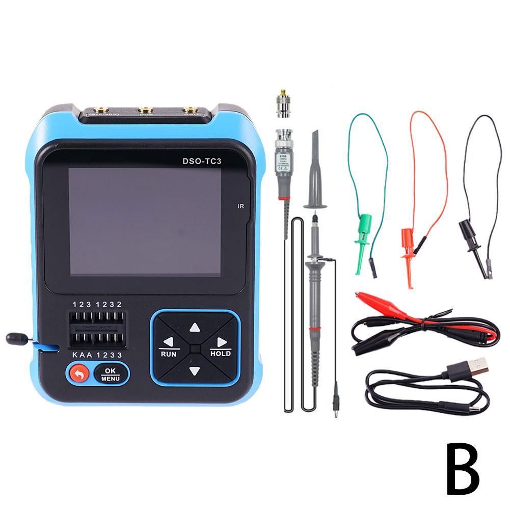 DSO-TC3 Digital Oscilloscope Signal  0kHz Bandwidth 10MS/s Sampling Rate Support Diode Transistor LCR Detect
