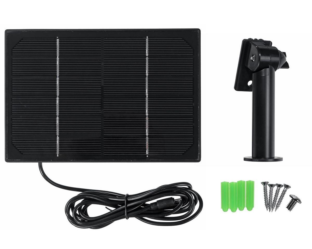 4W Waterproof IP66 Solar Panel Outdoor 2m Cable Charger USB TypeC 5V DC12V Powered Security WIFI Hunting Camera Or 4G Router