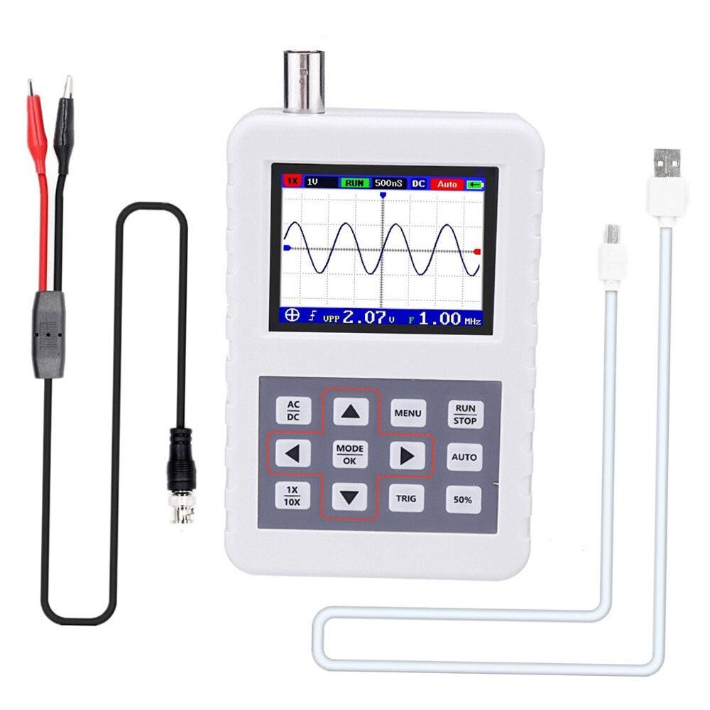 FNIRSI DSO PRO Digital Oscilloscope Handheld Oscilloscope 5M Bandwidth 20MS/s Sampling Rate Mini Palm Size Oscilloscopes with P6100