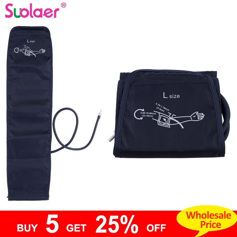 Adjustable Adult Arm Digital Blood Pressure Monitor Cuff Single Tube Tonometer Cuff Sphygmomanometer BP Meter 22-32cm & 22-48cm