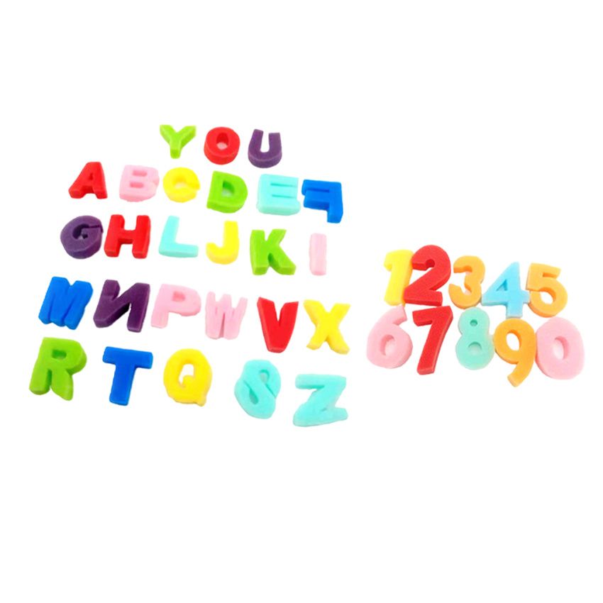 36 Pieces Alphabets Sponge Foam Painting Brush Kids