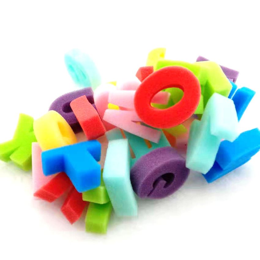 36 Pieces Alphabets Sponge Foam Painting Brush Kids