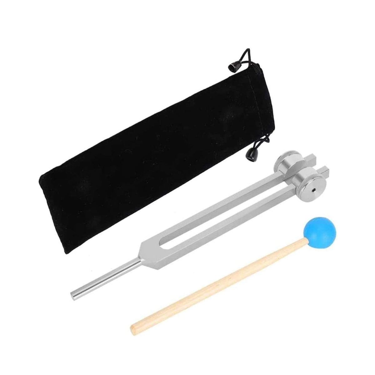 Aluminum Alloy Tuning Forks111Hz Tuning Fork with Hammers for Nervous System Testing Sound Healing TherapySilver