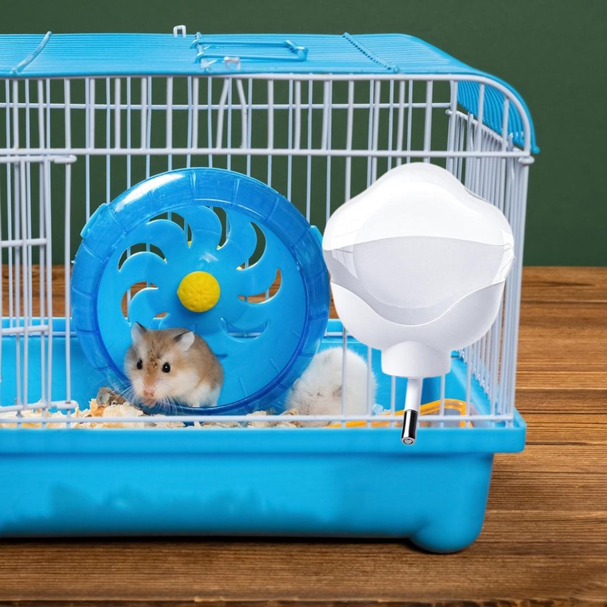 Hamster Water Bottle Automatic Hanging Pet Water Dispenser White