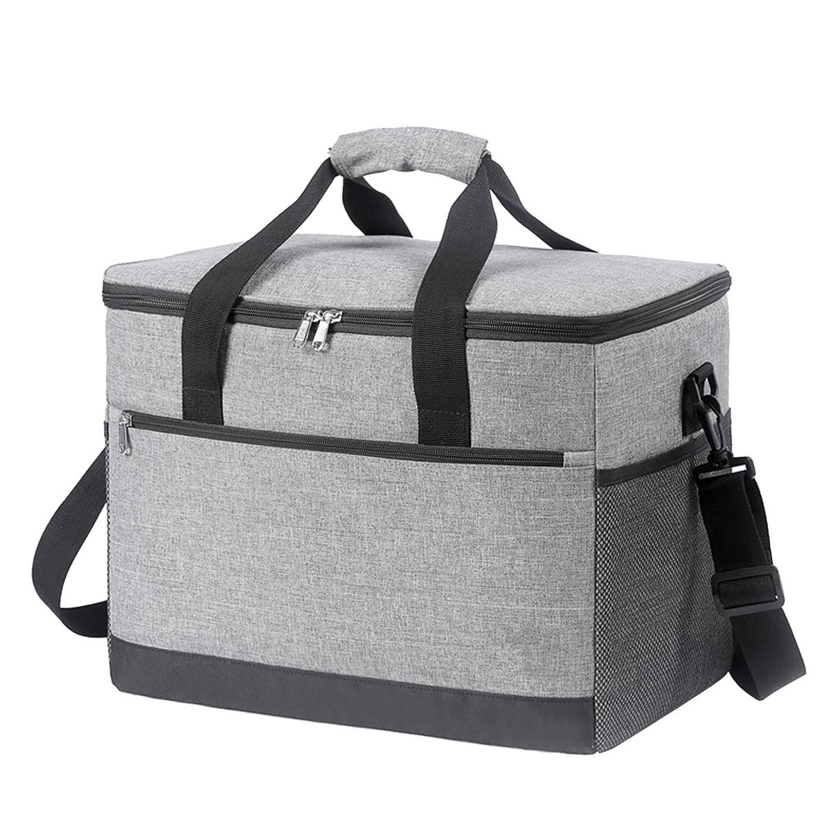 30L Insulated Cooler Bag Leakproof Lunch Cooler Tote Shoulder Bag for Picnic Beach Trip Camping Hiking