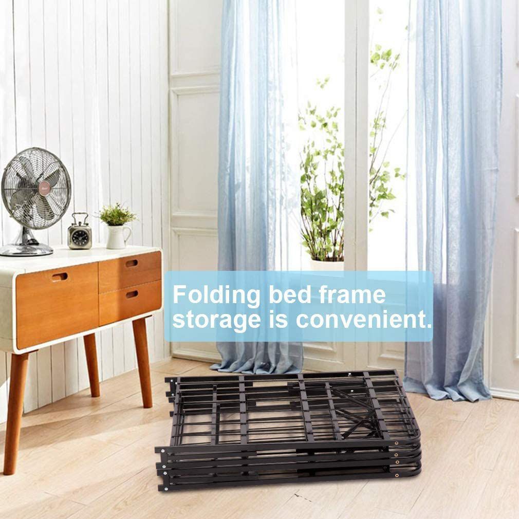 FOLDABLE BED METAL FRAME QUEEN SIZE