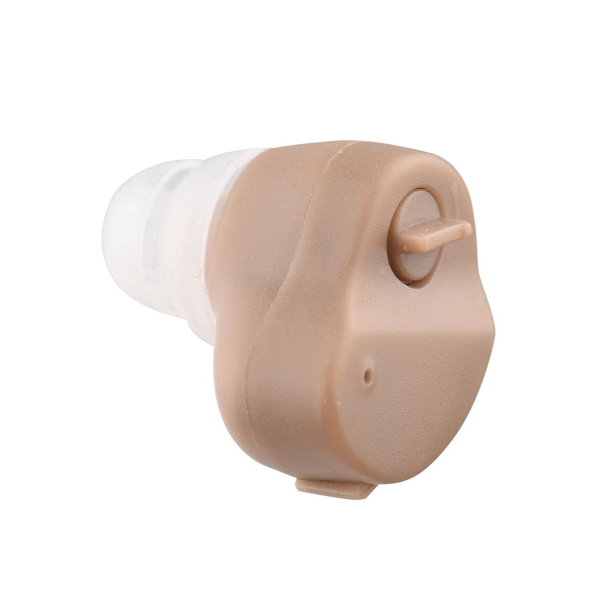 KAIXINWEI 1PC Digital Hearing Amplifier Portable Sound Amplifier Hearing Aids Long Battery Life With 4 Silicone Tips & Button Battery Brown