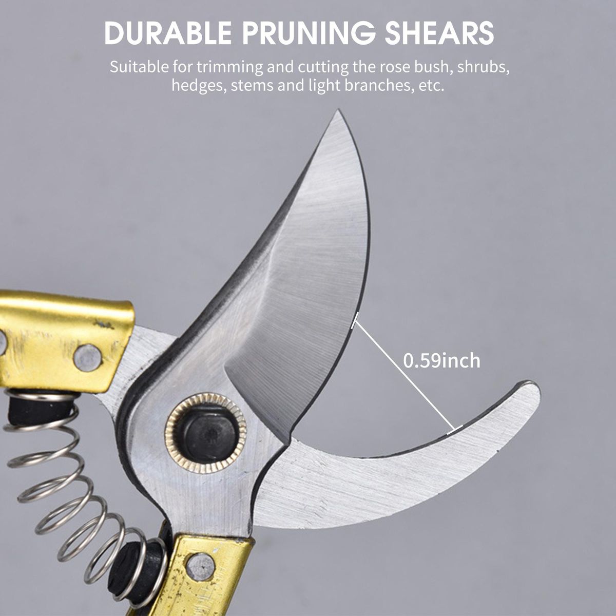 Secateurs Steel Blade Pruning Shears with Ergonomic Handles Gardening Pruning Scissors Bonsai Cutters Professional Gardening Hand Tool Scissors Kit for Plants Rose Flowers Fruit Christmas Tree