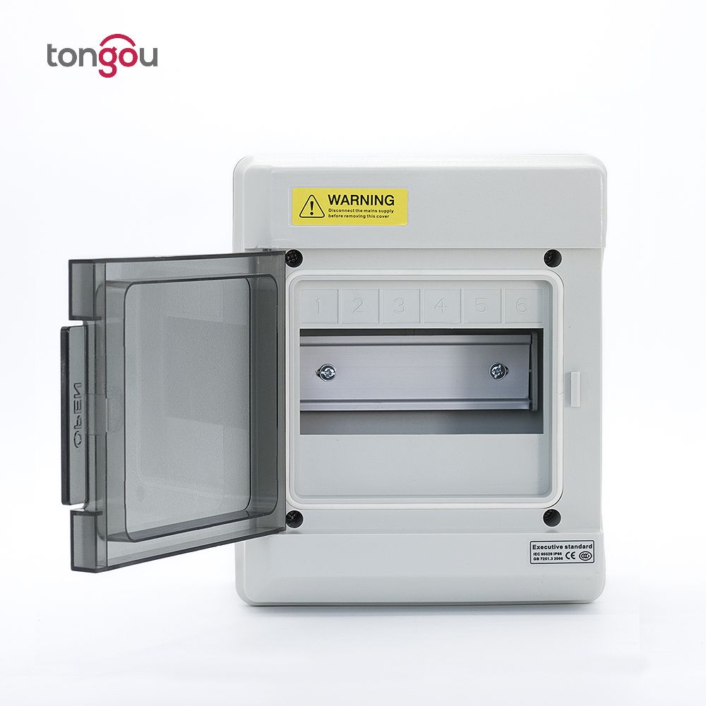 6 Ways IP66 PC Waterproof Distribution Box Switch Box