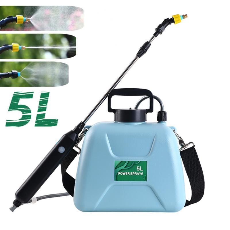 5L Electric Sprayer Garden Automatic Atomizing USB Rechargeable Plant Sprayer Spray Bottle Sprinkler Garden Irrigation Blue