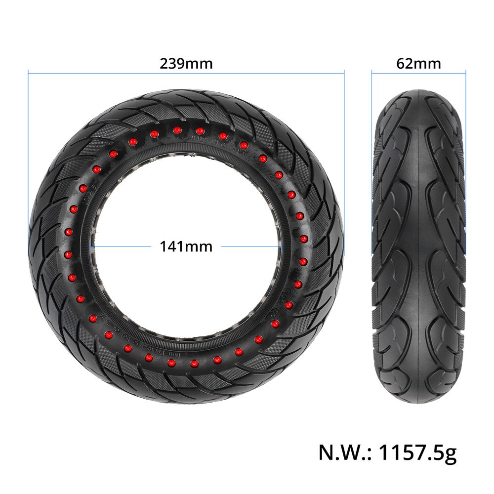 10x2.5 Inner Hollow Honeycomb Solid Tire 10 Inch Electric