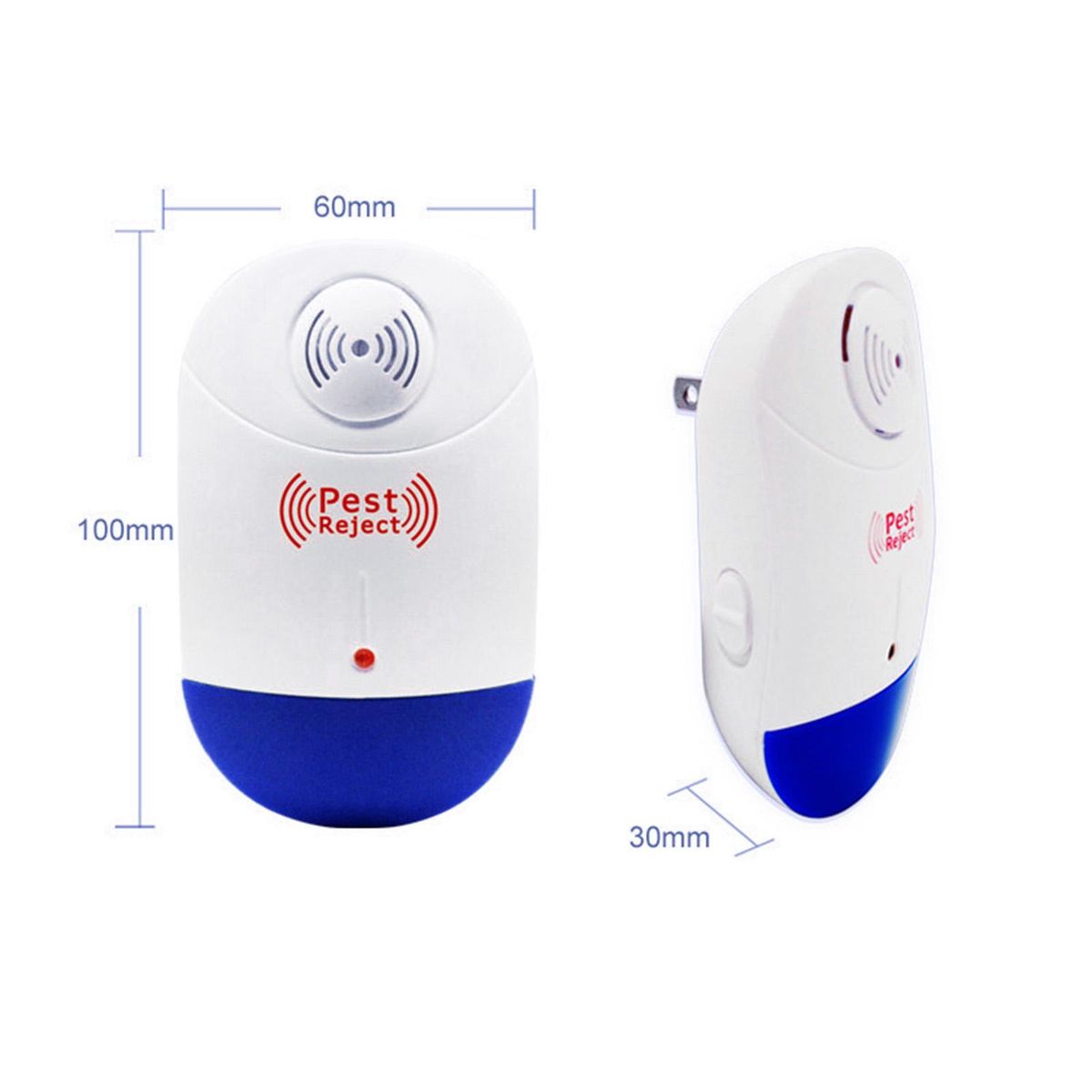 1 Pack Upgrade Pest Repeller Plug-in Pest Control Reject Anti Mice, Mosquitos, Insects, Bugs, Ants, Spiders, Roaches, Rodents, Rats for Indoor use