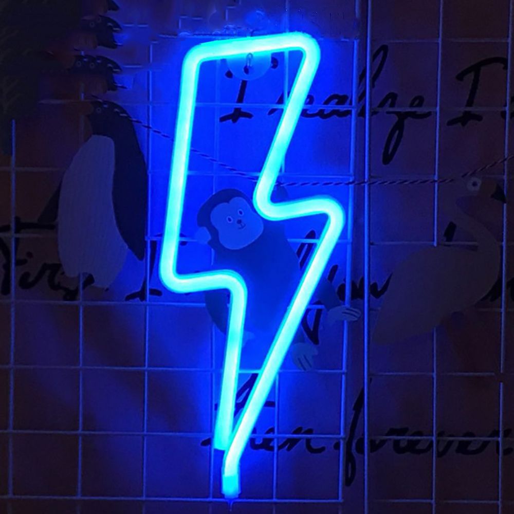 Children To The Room With A Neon Sign Led Moon Star Clouds