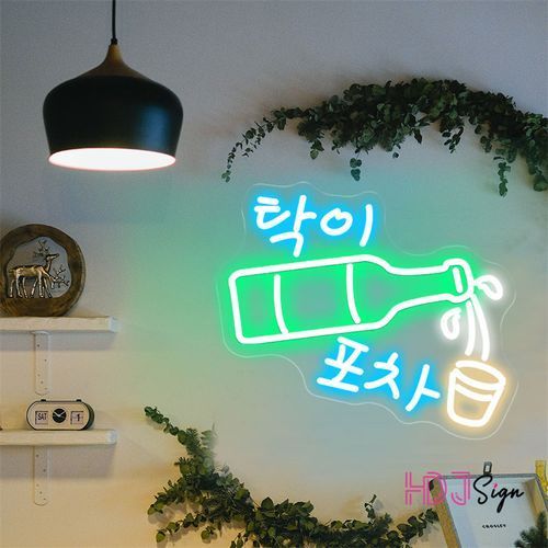 Korean Soju Beer Neon Sign Lights Bar Decoration Restaurant