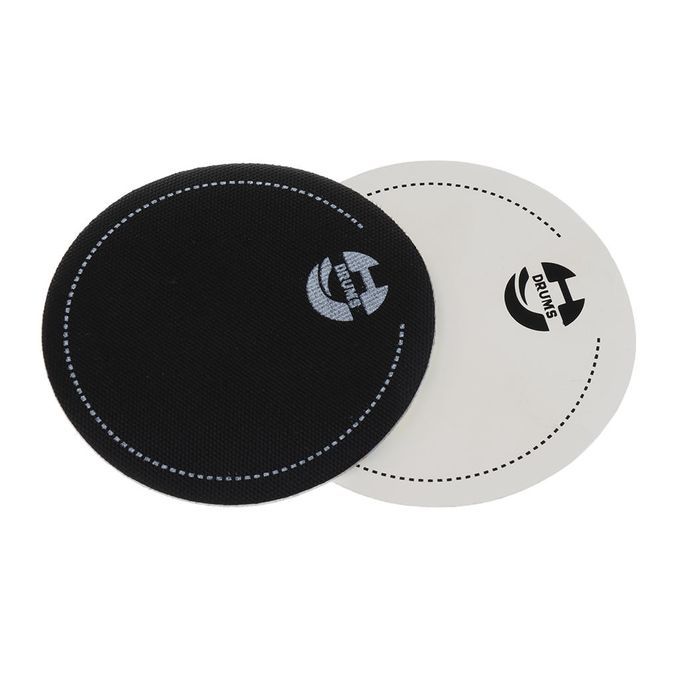 2pcs White/Black Drumhead Strengthen Pad Patch For Drum Kit Parts