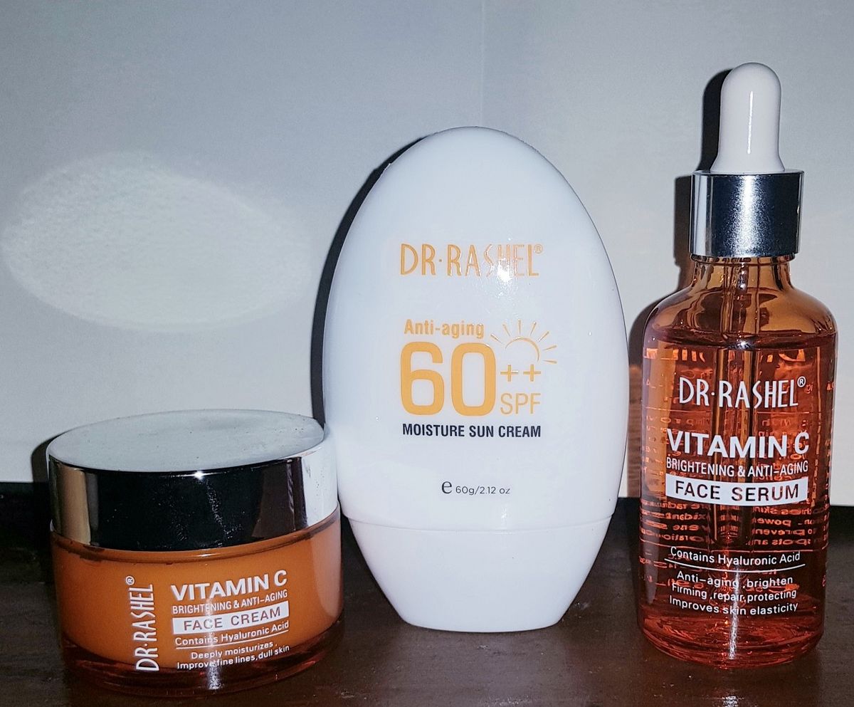 Anti-aging Sun Cream, Vit C Face Cream & Serum