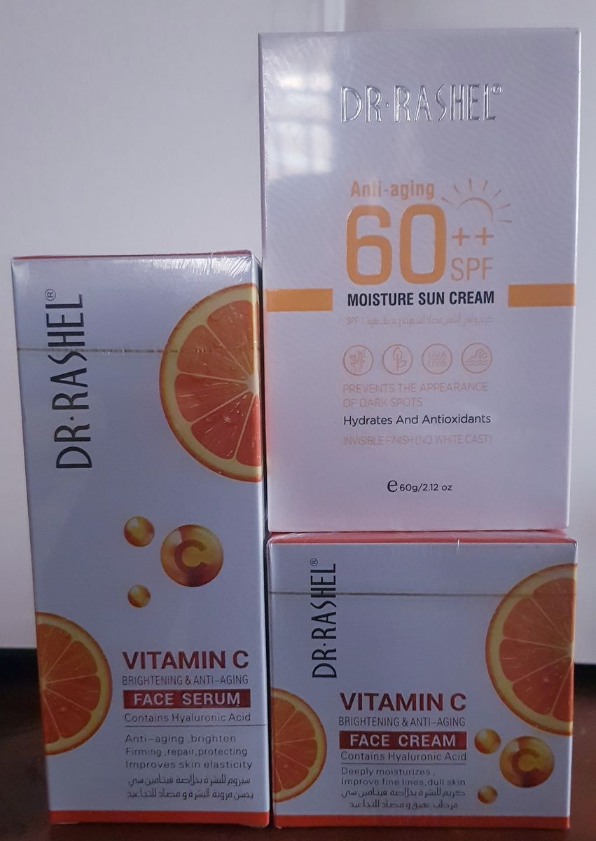 Anti-aging Sun Cream, Vit C Face Cream & Serum