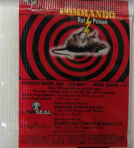 RAT KILLER/ RAT KILL -5g X5 PIECES