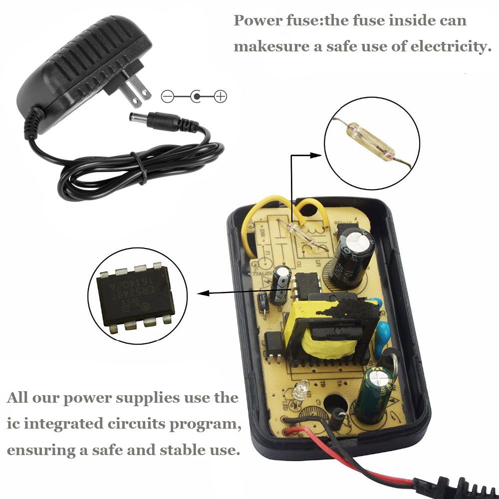 DC 12V 3V 6V 19V 20V US EU Plug Power Supply Adapter