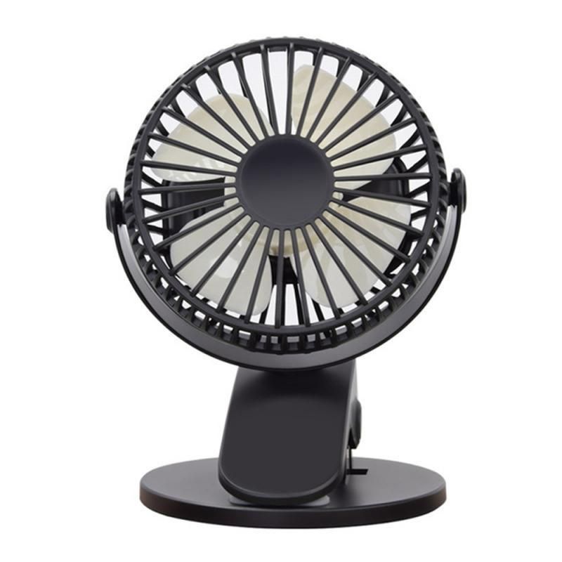 Baby Car Fan Rechargeable USB Mini Home Clip On Battery Stroller Desktop Office Portable Desk Fans Camping 360° Decorative