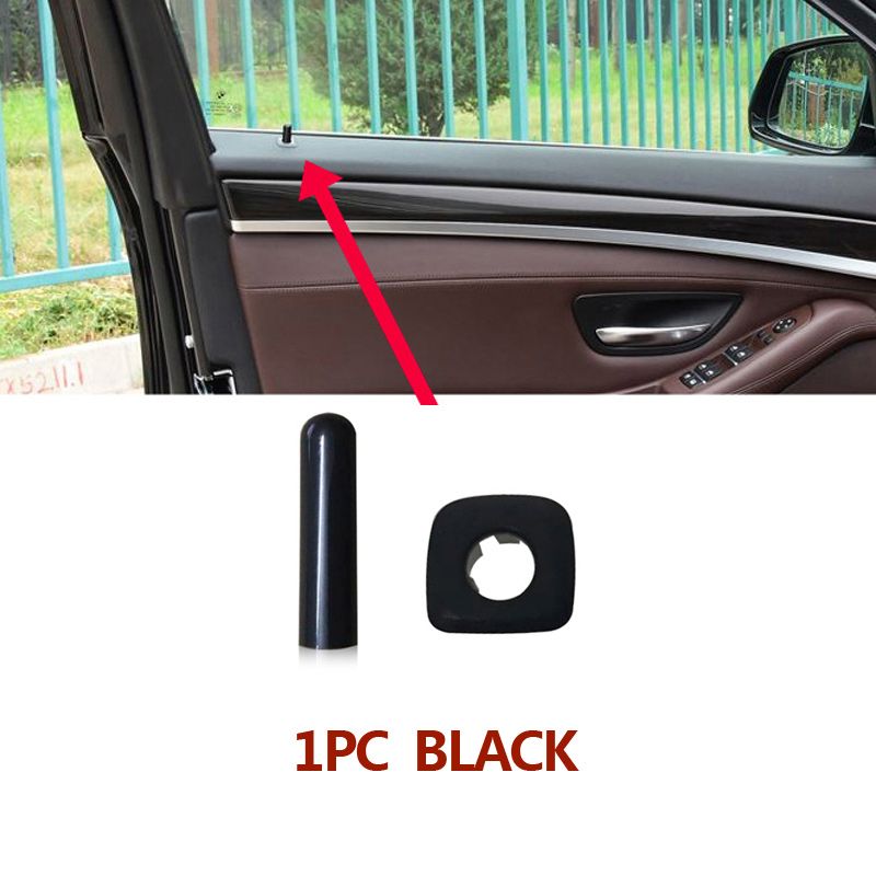 (1PC BLACK)Car Interior Front Rear Door Lock Unlock On Knob