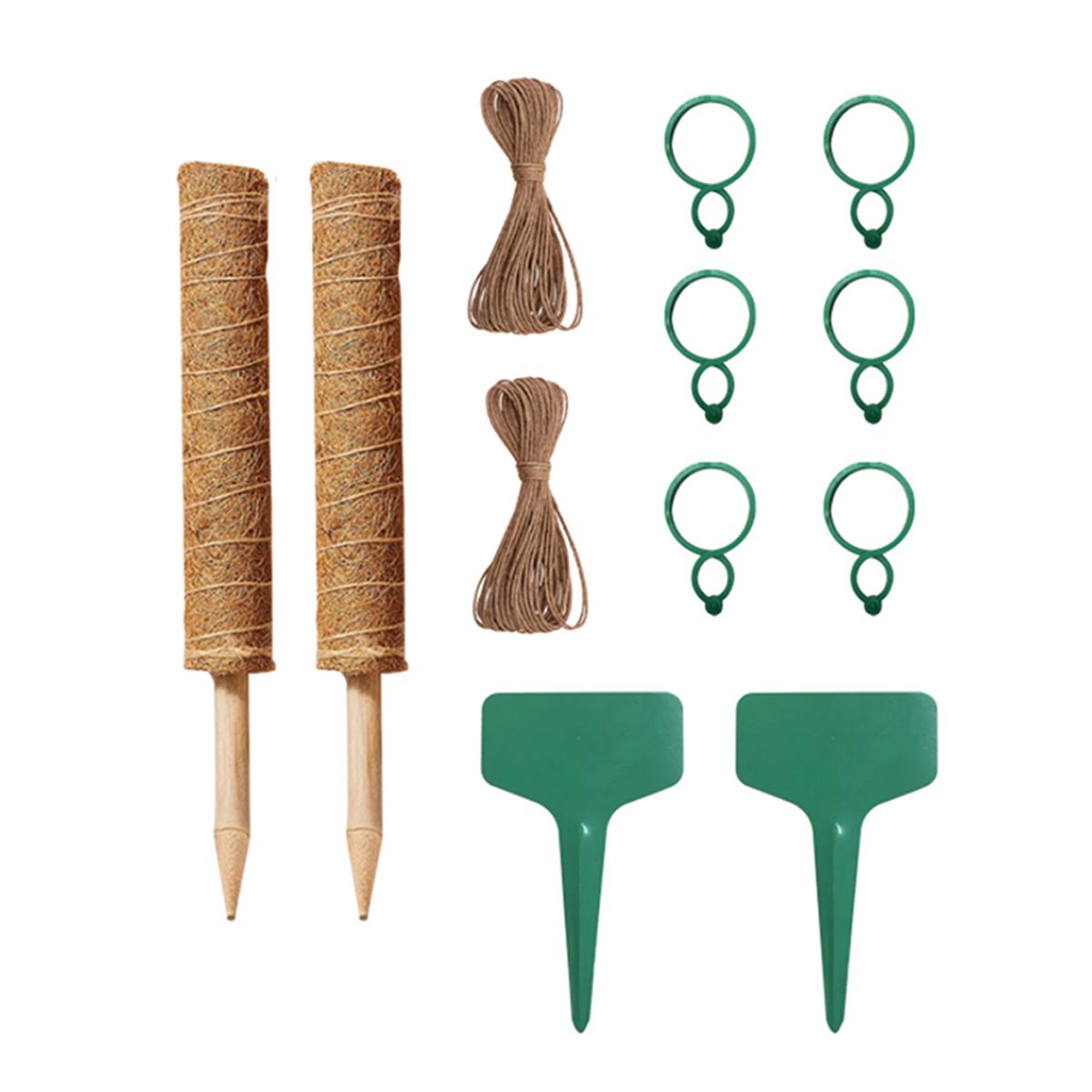 2Pcs 11.8'' Moss Poles Plant Stake Support For Climbing