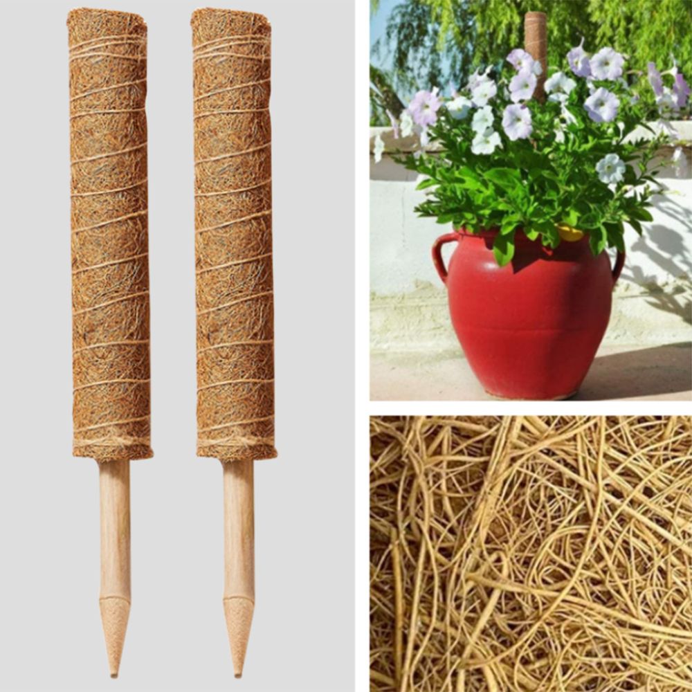 2Pcs 11.8'' Moss Poles Plant Stake Support For Climbing