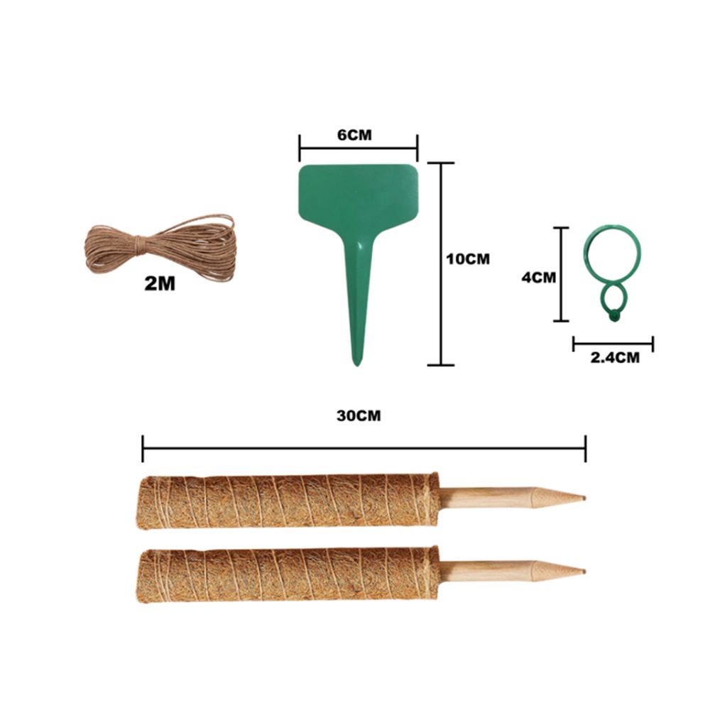 2Pcs 11.8'' Moss Poles Plant Stake Support For Climbing