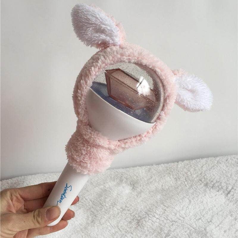 Kpop Seventeen Cute Lightstick Headband The8 DK Light Stick Plush Head Cover Pink