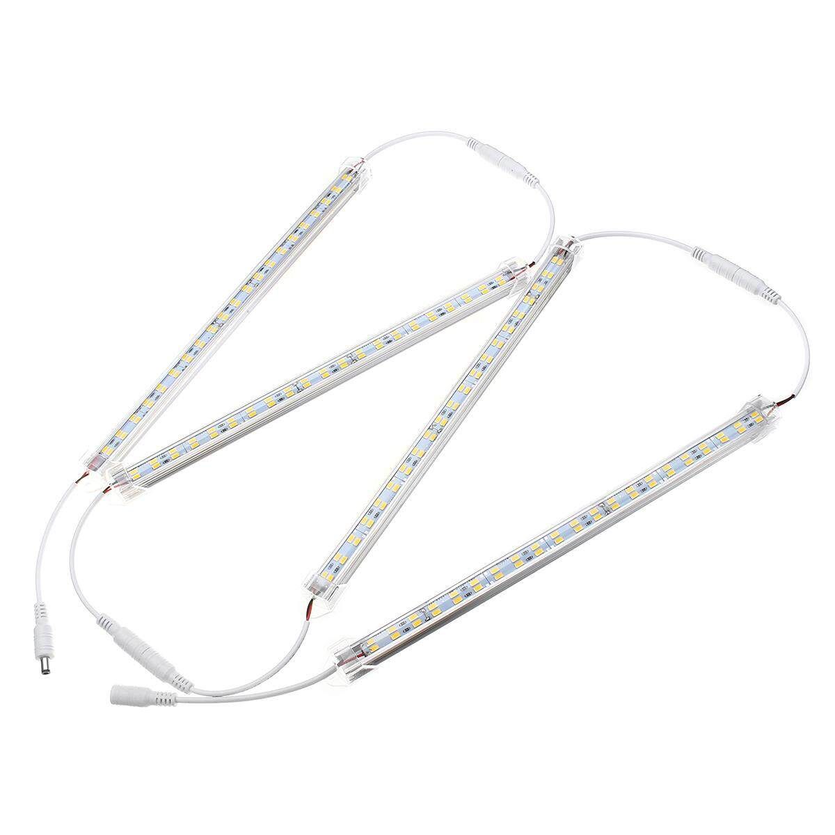4x LED 30W Rigid Strip Light 12V Daylight Touching Switch Rigid LED Light Bar For Kitchen Counter Closet Shelf Lights Car Van Bus Caravan Camping Lighting-US PLUG Beautiful Rules Warm White Light