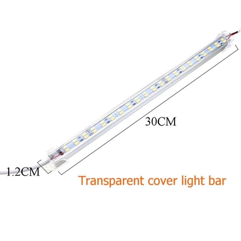 4x LED 30W Rigid Strip Light 12V Daylight Touching Switch Rigid LED Light Bar For Kitchen Counter Closet Shelf Lights Car Van Bus Caravan Camping Lighting-US PLUG Beautiful Rules Warm White Light