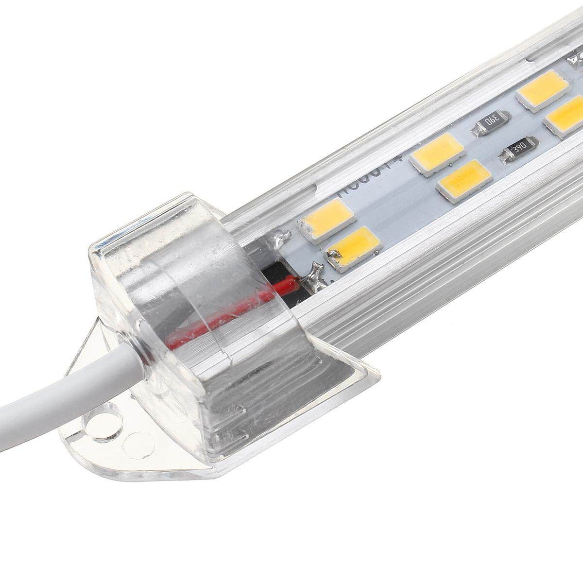 4x LED 30W Rigid Strip Light 12V Daylight Touching Switch Rigid LED Light Bar For Kitchen Counter Closet Shelf Lights Car Van Bus Caravan Camping Lighting-US PLUG Beautiful Rules Warm White Light