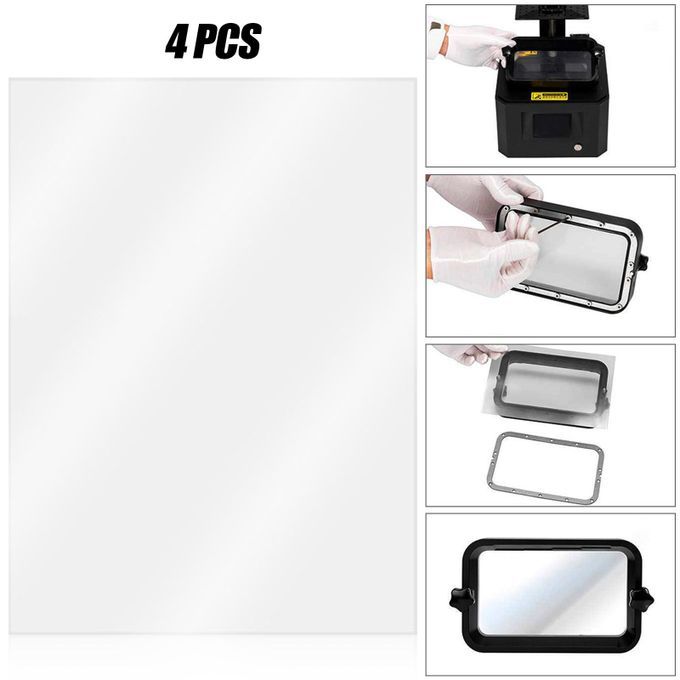 FEP Release Film 0.1mm Thickness Resin Fep Film Sheets 280mm X 4Pcs