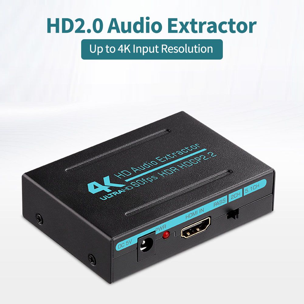 HD2.0 Audio Extractor Maximum Support 4K Input Resolution