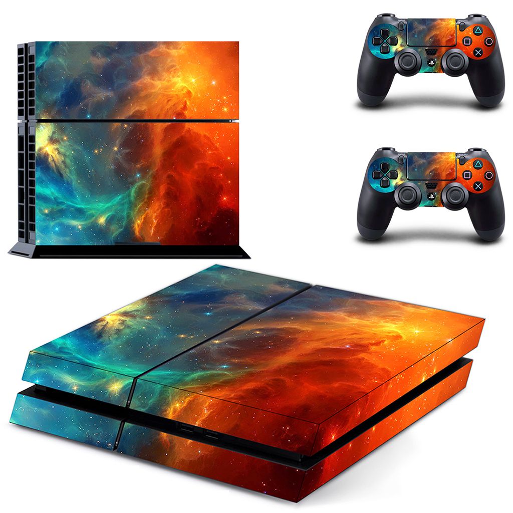 Space Decal Skin Sticker Cover Kit For PS4  4 Console Space