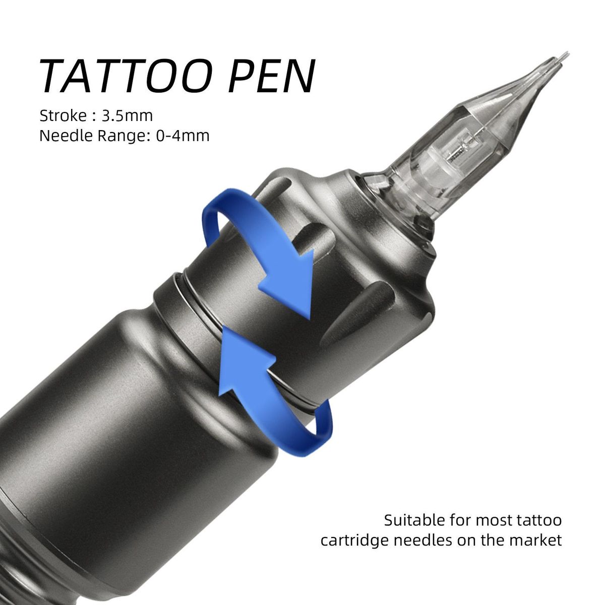 ATOMUS Aluminum Alloy Rotary Tattoo Pen Tattoo Machine Shader Liner Motor Power Cord Kit for Artists Tattoo Supply