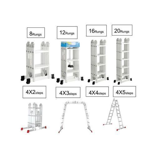 7X4 Foldable Multipurpose Aluminium Ladder