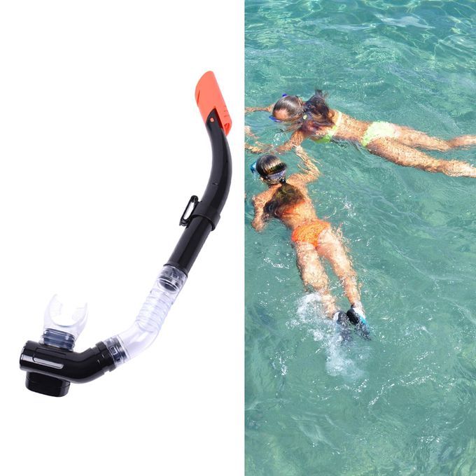 Semi Dry Snorkel Snorkeling Scuba Dive Swimming Freediving Black