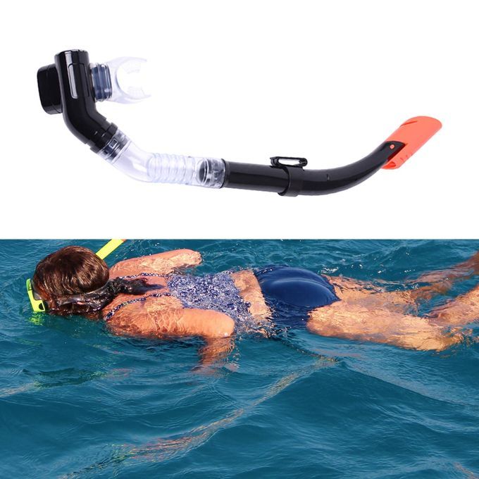 Semi Dry Snorkel Snorkeling Scuba Dive Swimming Freediving Black