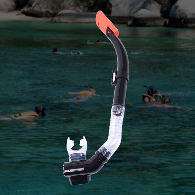 Semi Dry Snorkel Snorkeling Scuba Dive Swimming Freediving Black