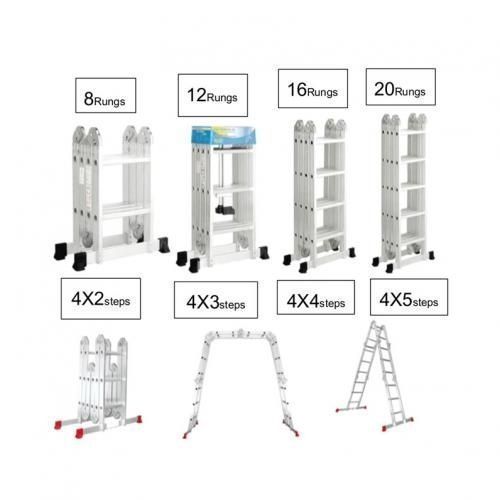 Foldable Multipurpose 4X4 Aluminium Ladder