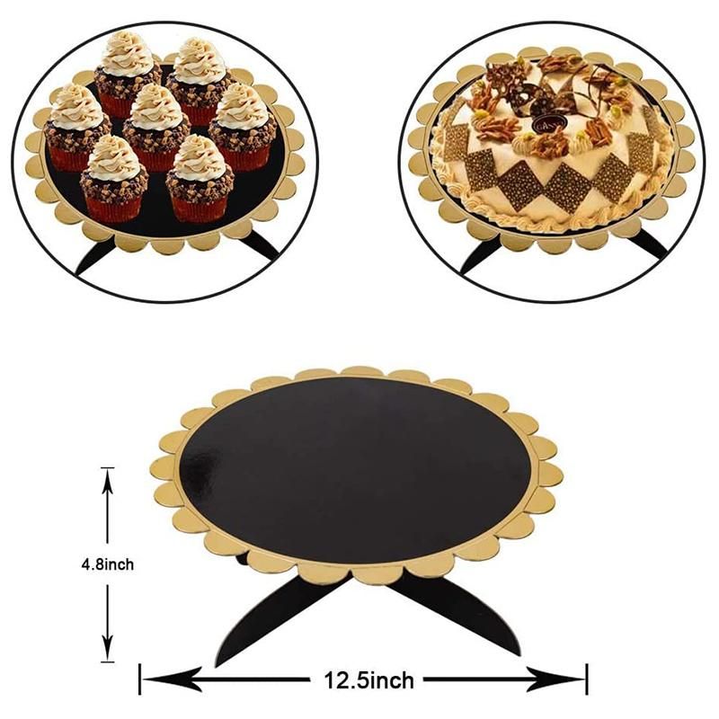 3-Piece Cupcake Stand 3 Layers2PC)1 Layer1PC) Black  Go