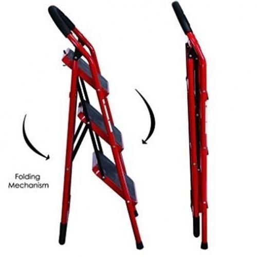 Multipurpose 3 Step Hand-grip Folding Step Stool Ladder - Folding/Platform