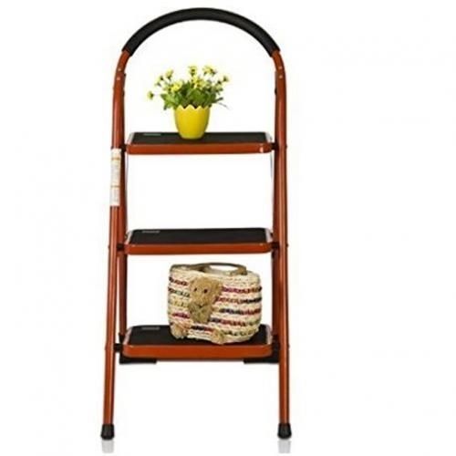Multipurpose 3 Step Hand-grip Folding Step Stool Ladder - Folding/Platform