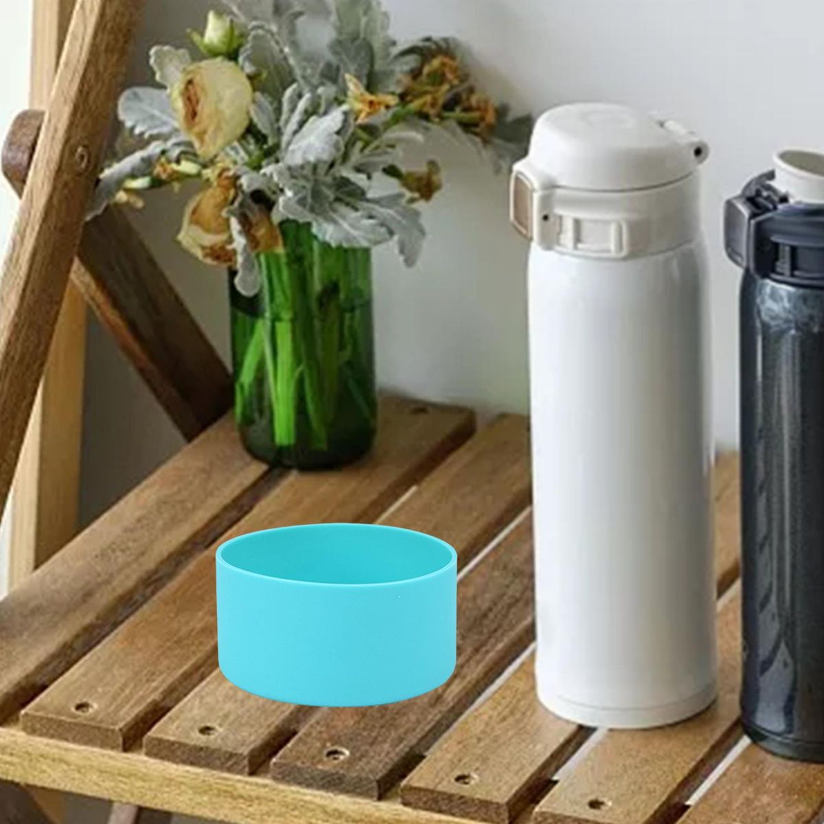 2Pcs Bottles Bottom Sleeve Cover Silicone Boot