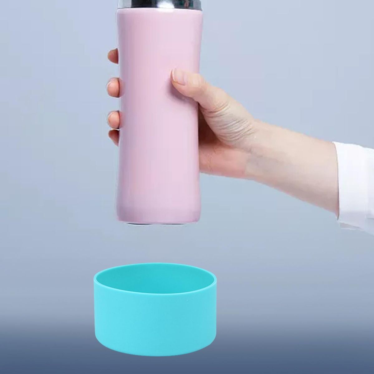 2Pcs Bottles Bottom Sleeve Cover Silicone Boot