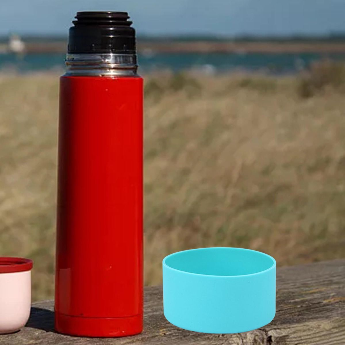 2Pcs Bottles Bottom Sleeve Cover Silicone Boot