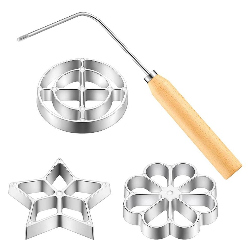Mould with Handle Rose Flower Cookies Tool Cast Mould Set