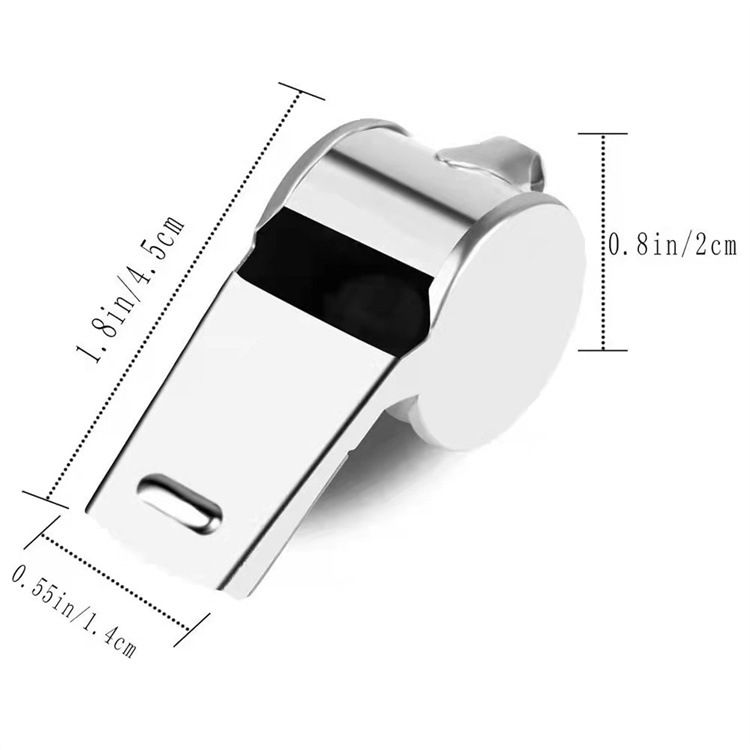 2Pcs Stainless Steel Whistle For Outdoor Sports Survival