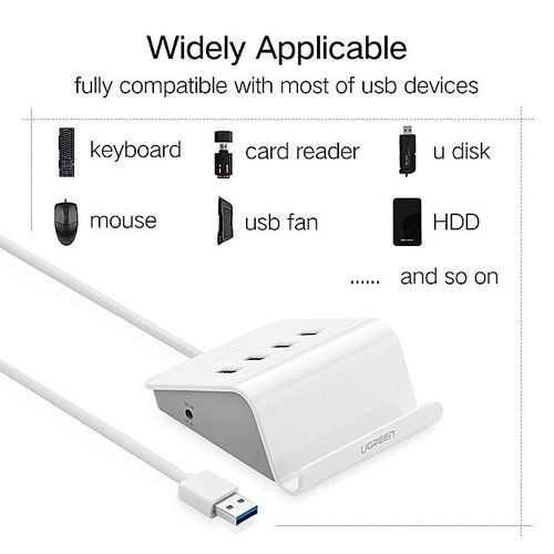 USB 3.0 HUB With Phone Holder 4 Port USB HUB USB Splitter Power Adapter For IMac Computer Laptop Accessories By HonTai